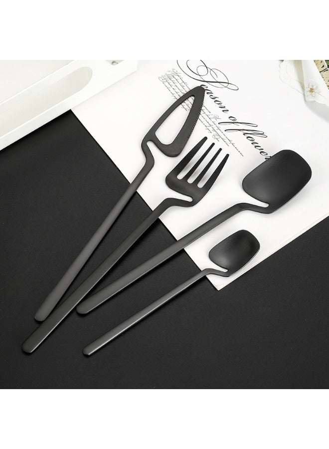 16-Piece Flatware Set Satin Finish For 4 Knives / Forks Spoons Included Dishwasher Safe - Image 3